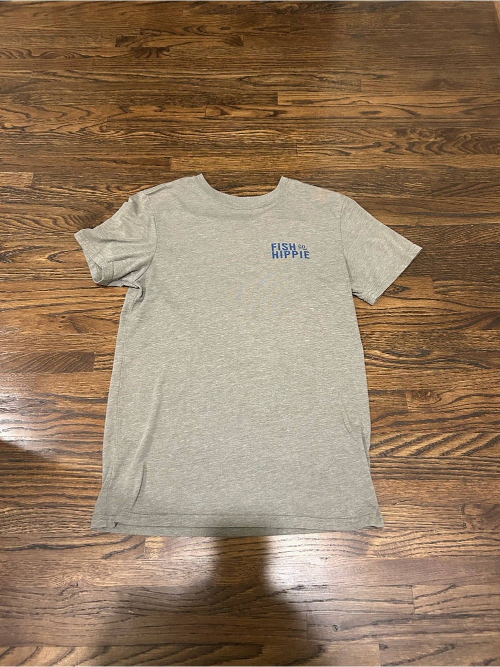 Fish Hippie Men's Short Sleeve Gray Logo T-Shirt